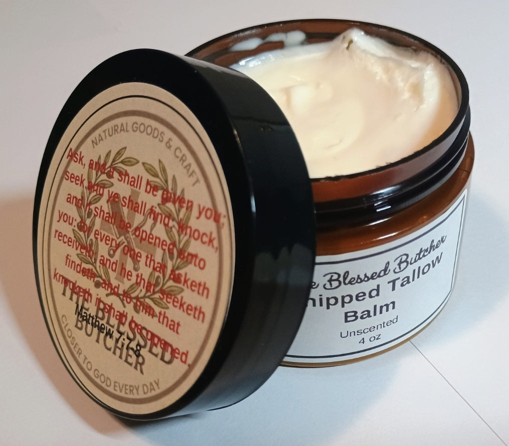 Unscented Tallow Balm 4 oz