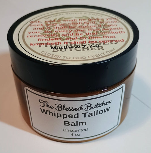 Unscented Tallow Balm 4 oz